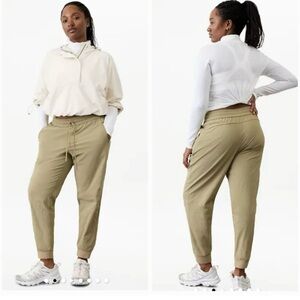 Athleta Trekkie Relaxed Mid Rise‎ Jogger Size XS Flax #605621